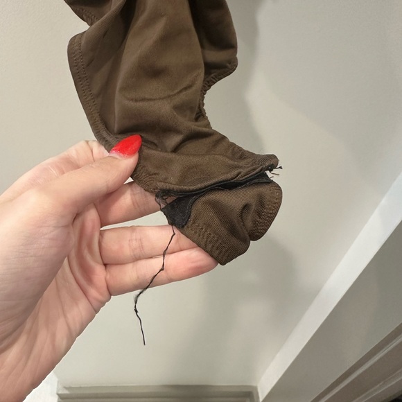 PLT Brown Rouged Tank Bodysuit - Picture 2 of 4